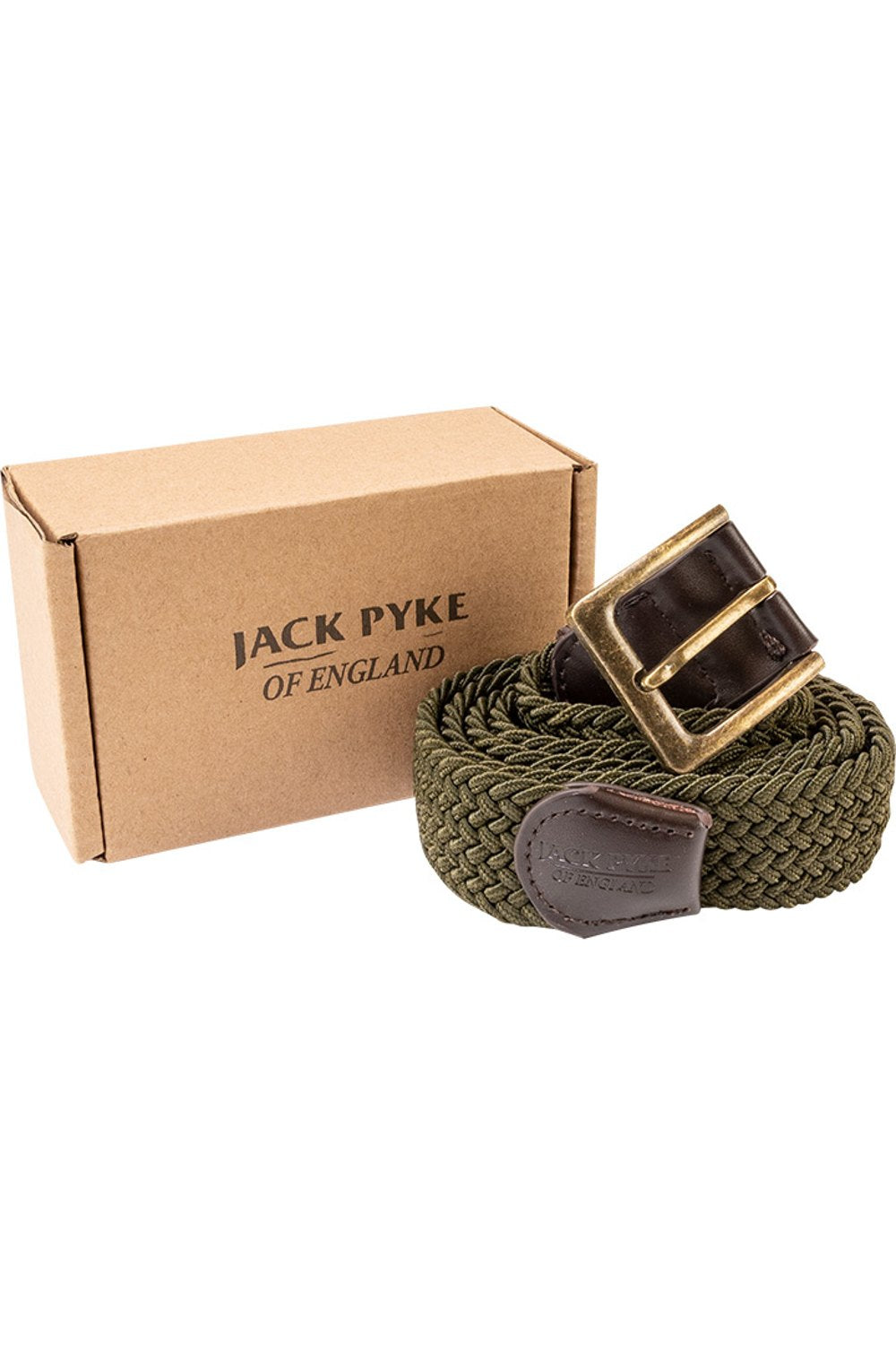 Jack Pyke Countryman Elasticated Belt in Green with a presentation box  