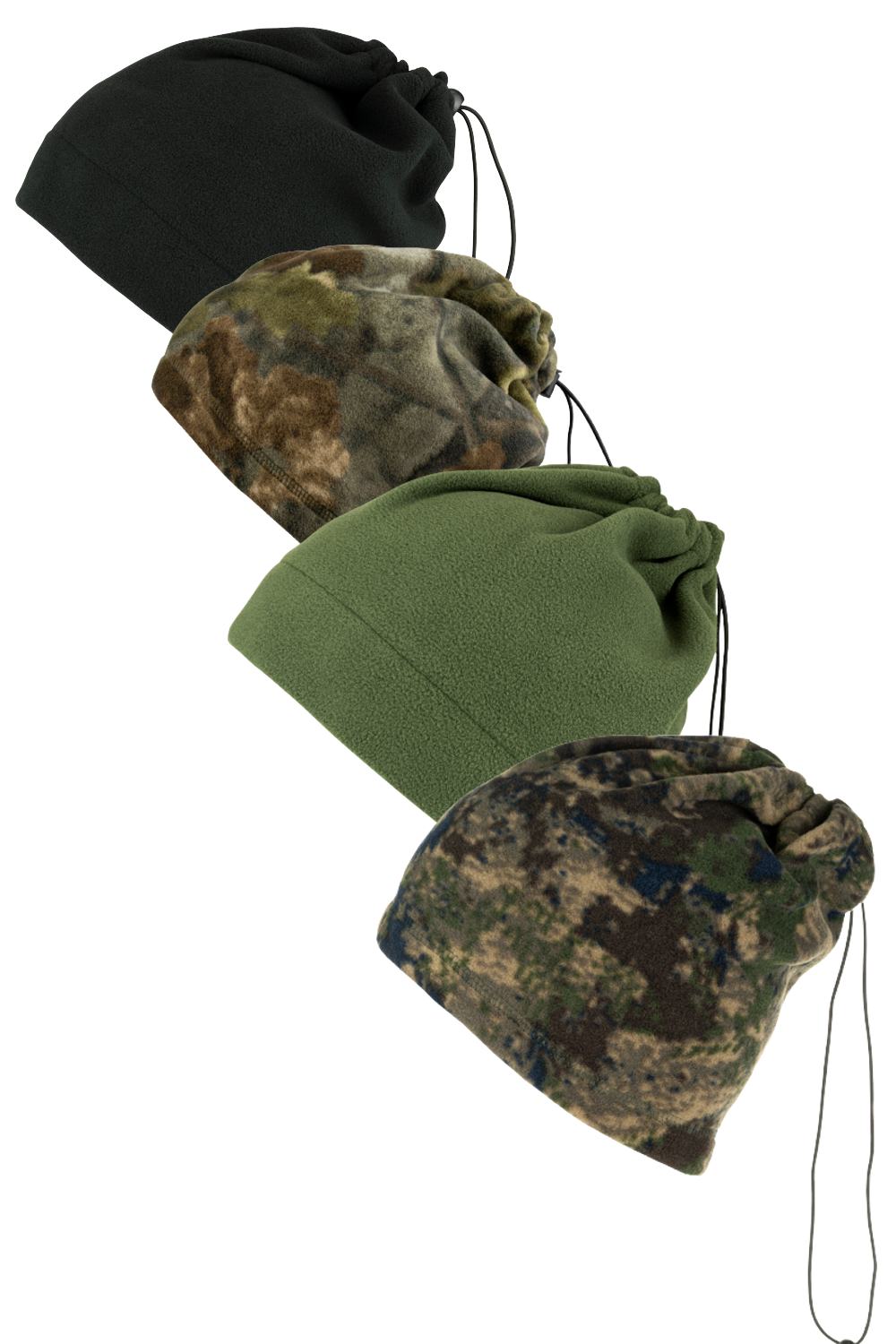 Jack Pyke Fleece Neck Gaiter in Black, EVO, Green and Digicam