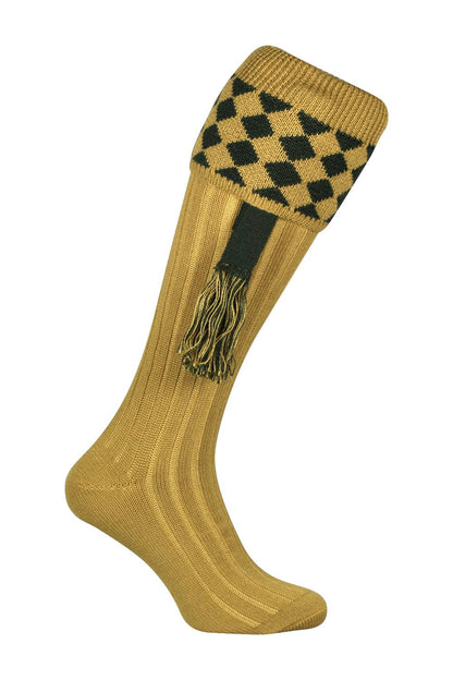 Jack Pyke Harlequin Socks in Mustard 