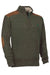 Verney Carron Fox Zipped Sweater in Khaki #colour_khaki
