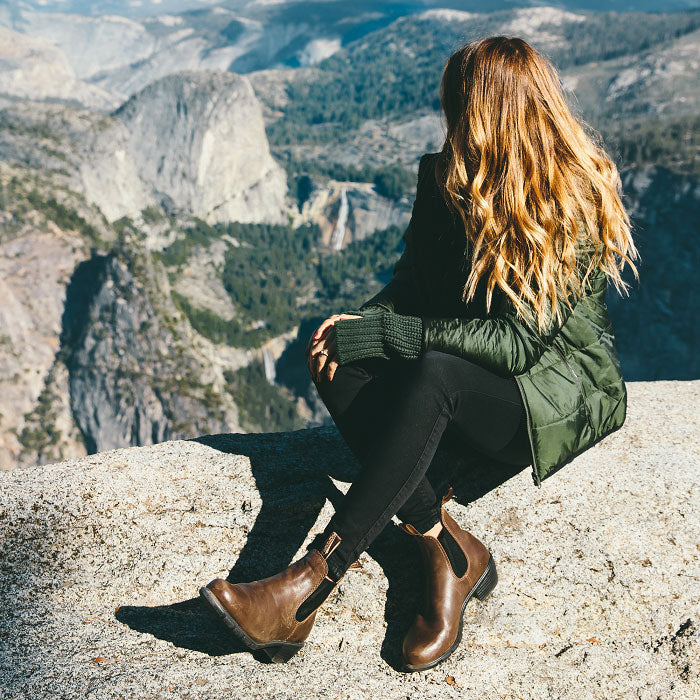 Ladies heeled cheap chelsea boots