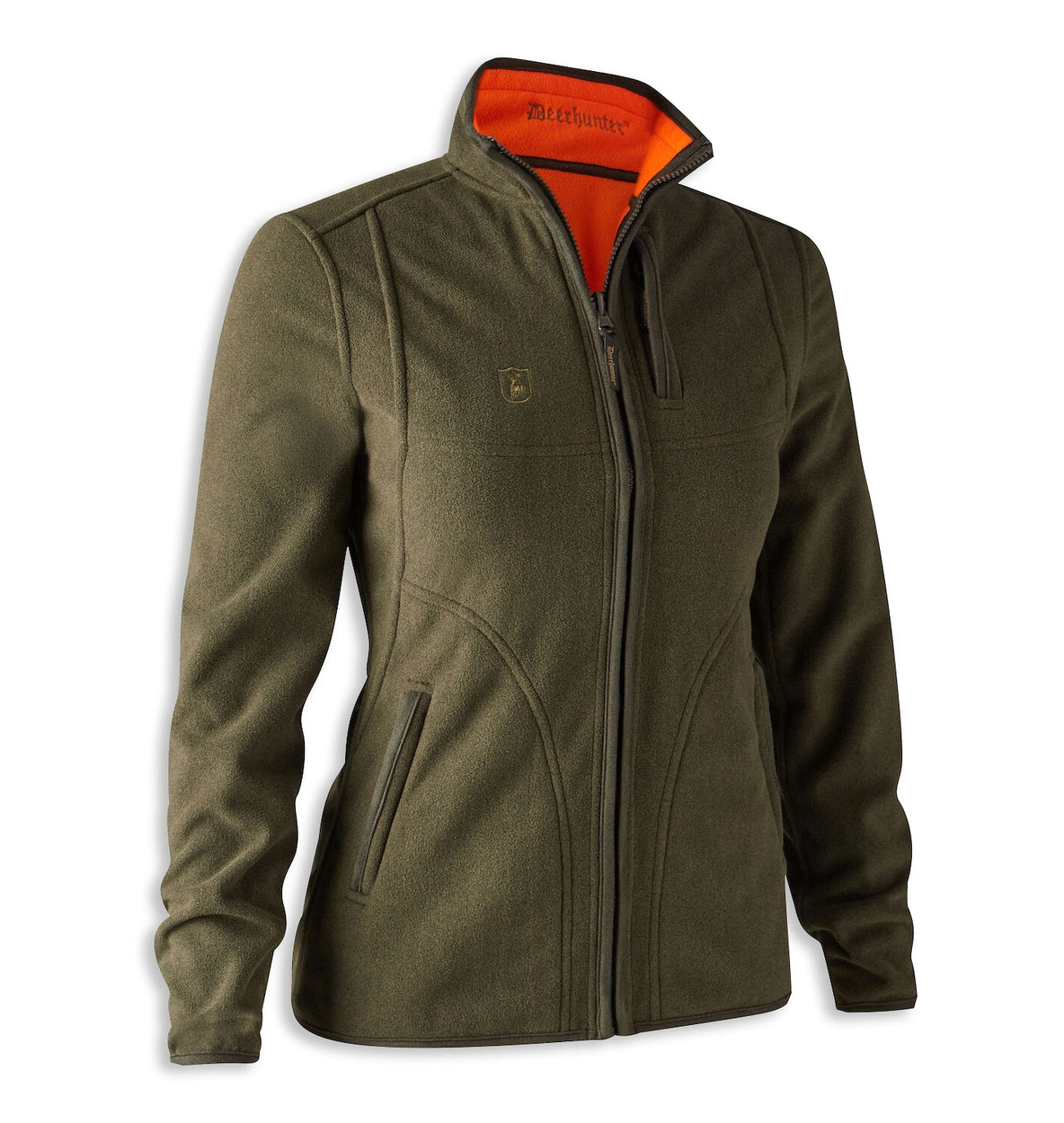 Green Deerhunter Lady Pam Bonded Fleece Jacket | Reversible