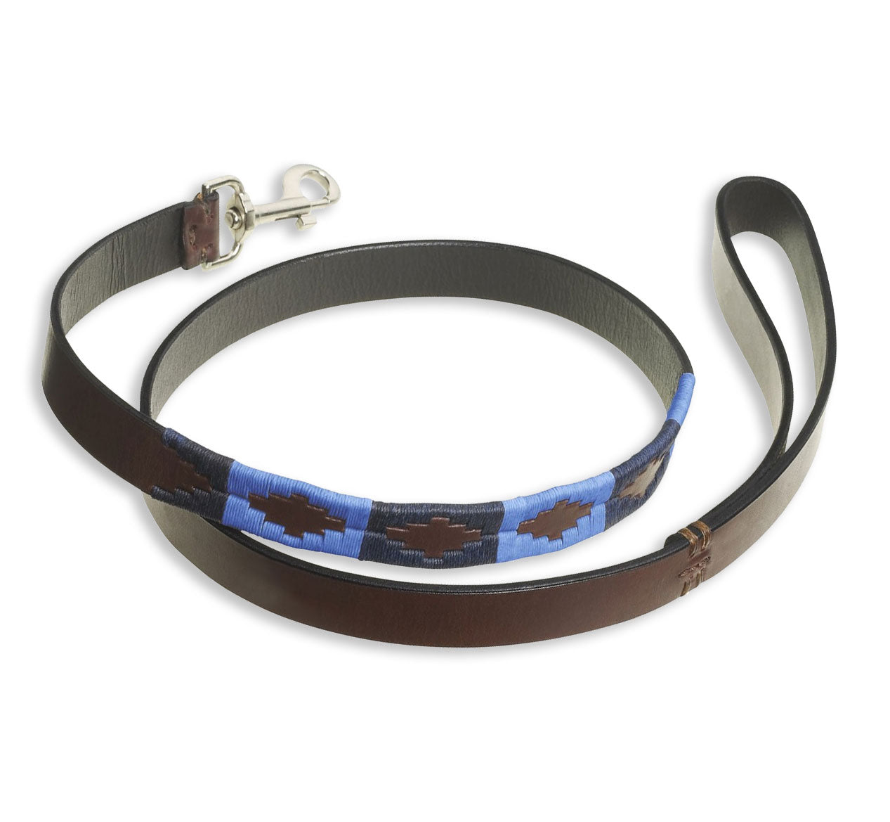 Polo style Dog lead in Argentine Leather
