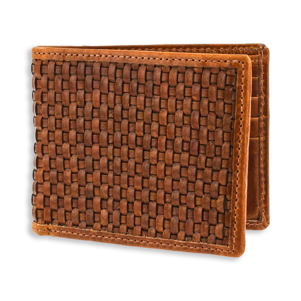 Glossy Lattice Weave Wallet  by The British Bag Company