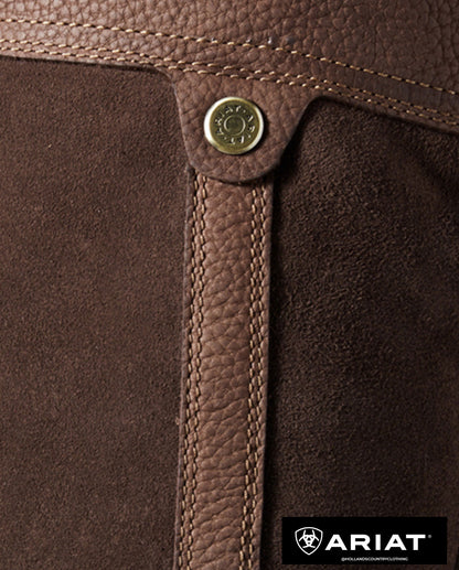 Double stitched full grain leather ariat