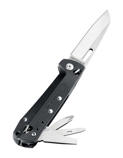 Leatherman folding knife with screw driver attachment 