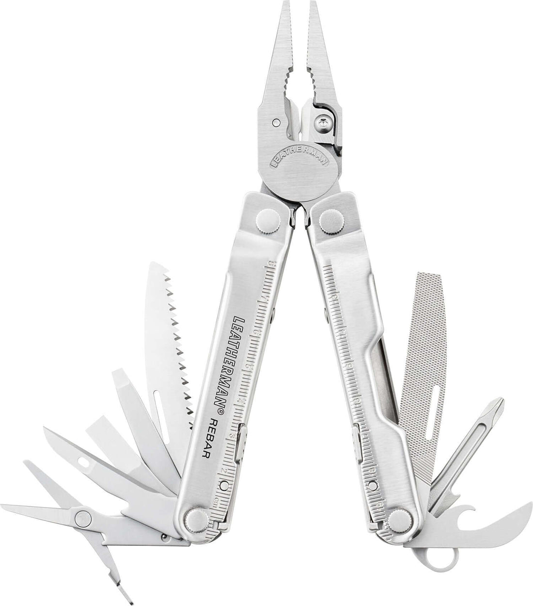 Leatherman EDC Rebar® Multi-Tool W/ Nylon Sheath - Stainless Steel