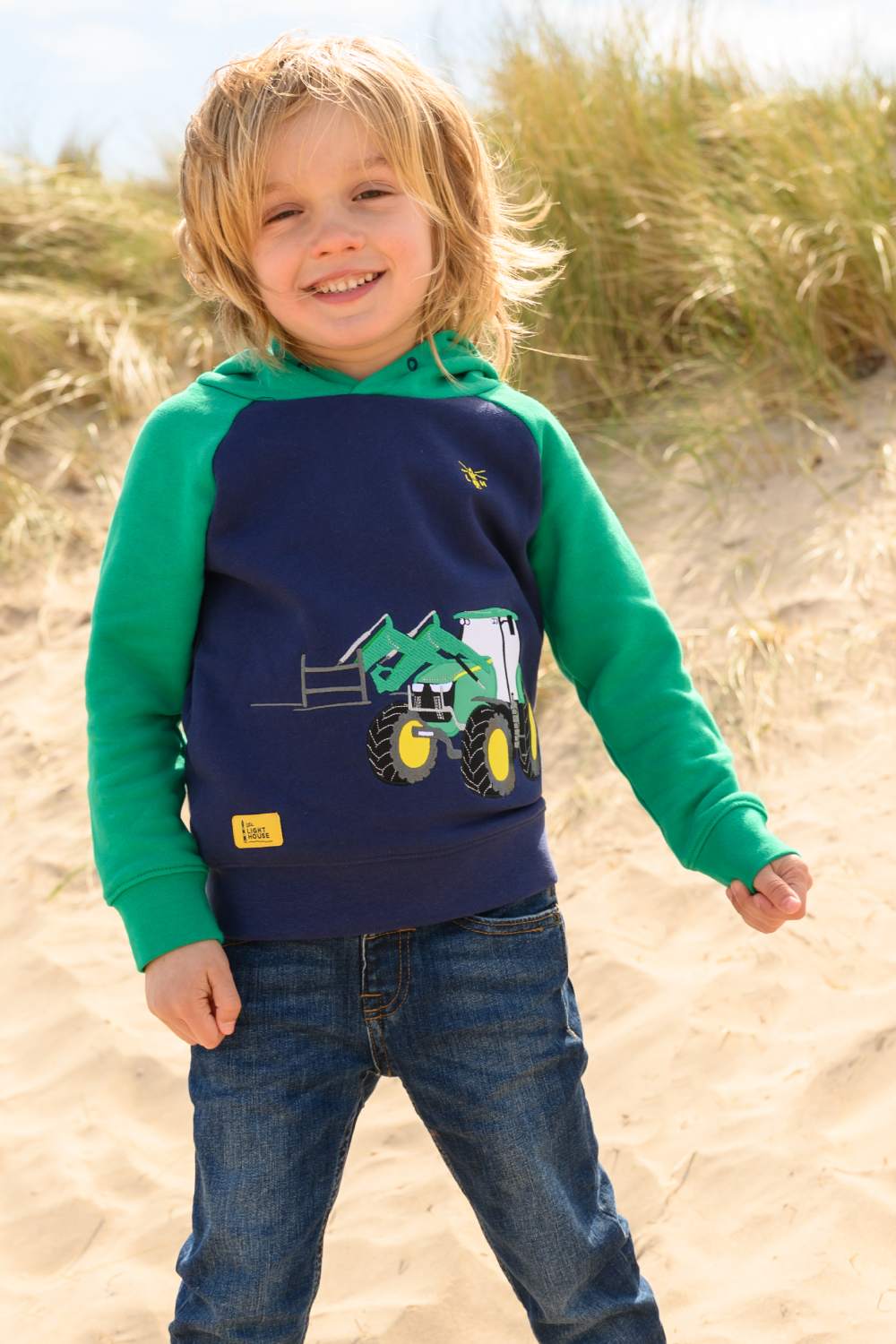 Lighthouse Jack Hoodie In Green FrontLoader