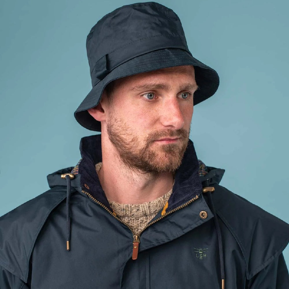 Lighthouse York Waterproof Rain Hat in Navy 