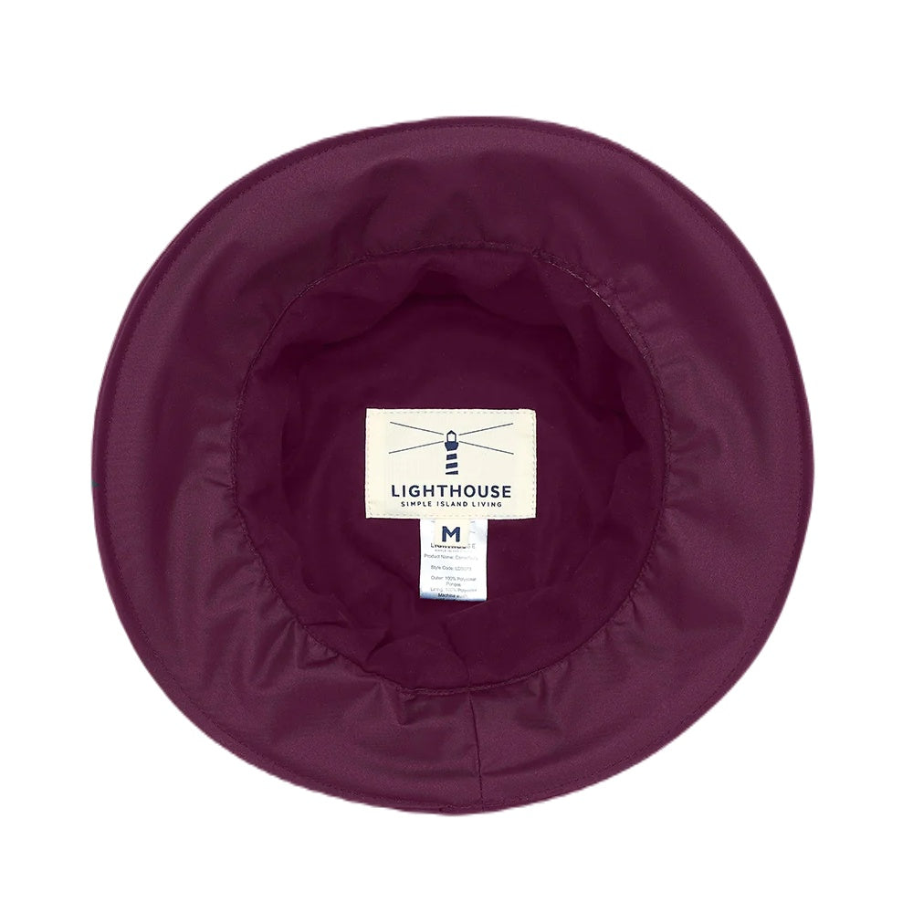 Lighthouse Rainwear Canterbury Hat in Plum 