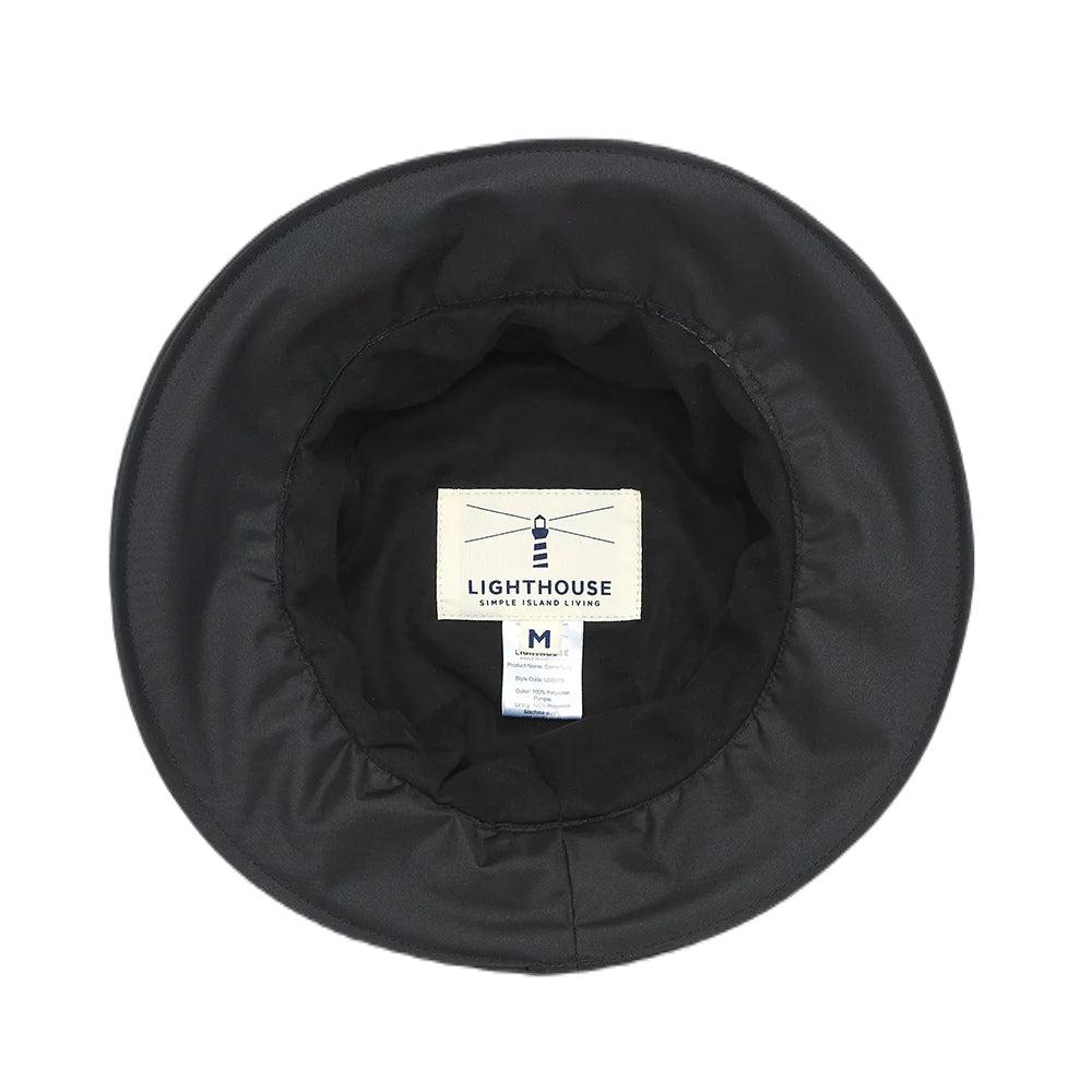 Lighthouse Rainwear Canterbury Hat in Black 