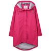 Lighthouse Beachcomber Womens Long Waterproof Coat in Azalea Pink #colour_azalea-pink