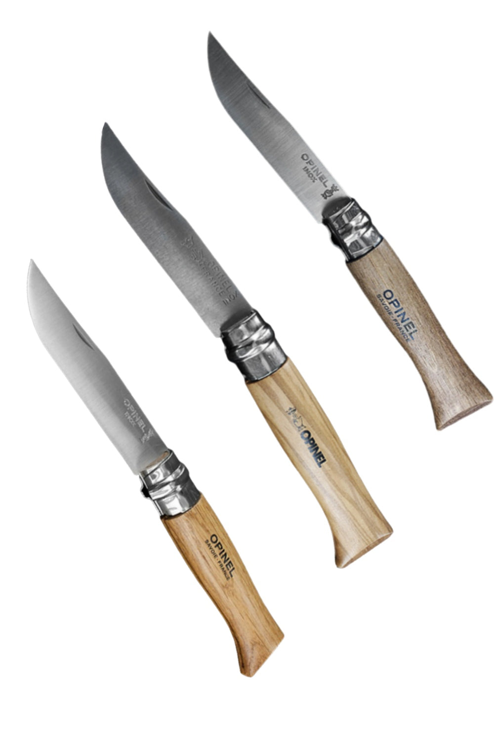 Opinel Varnished Handle Classic Original Knife in Oakwood, Olive Wood, Walnut Wood 