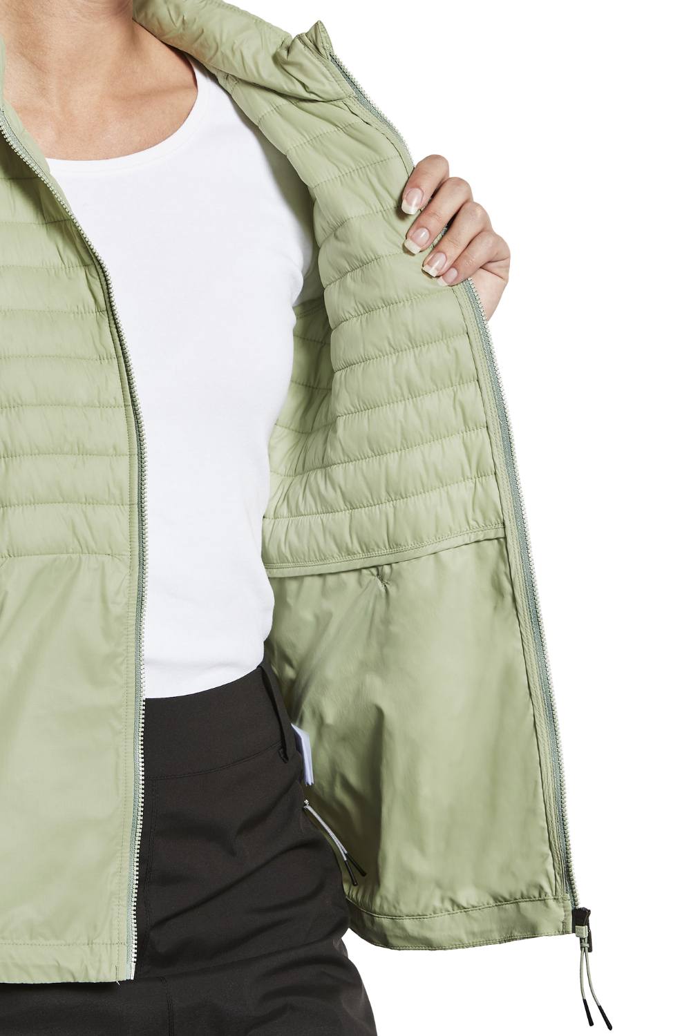 Didriksons Maj Womens Jacket 2 in Soft Green 