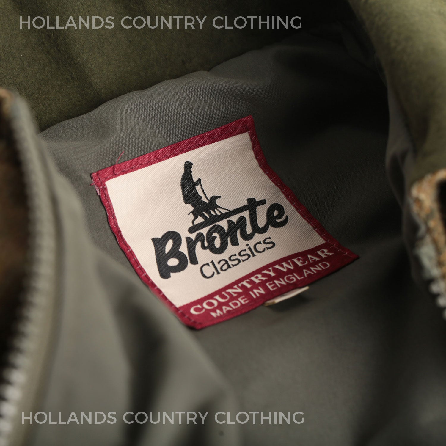 Bronte tweed clothing label 