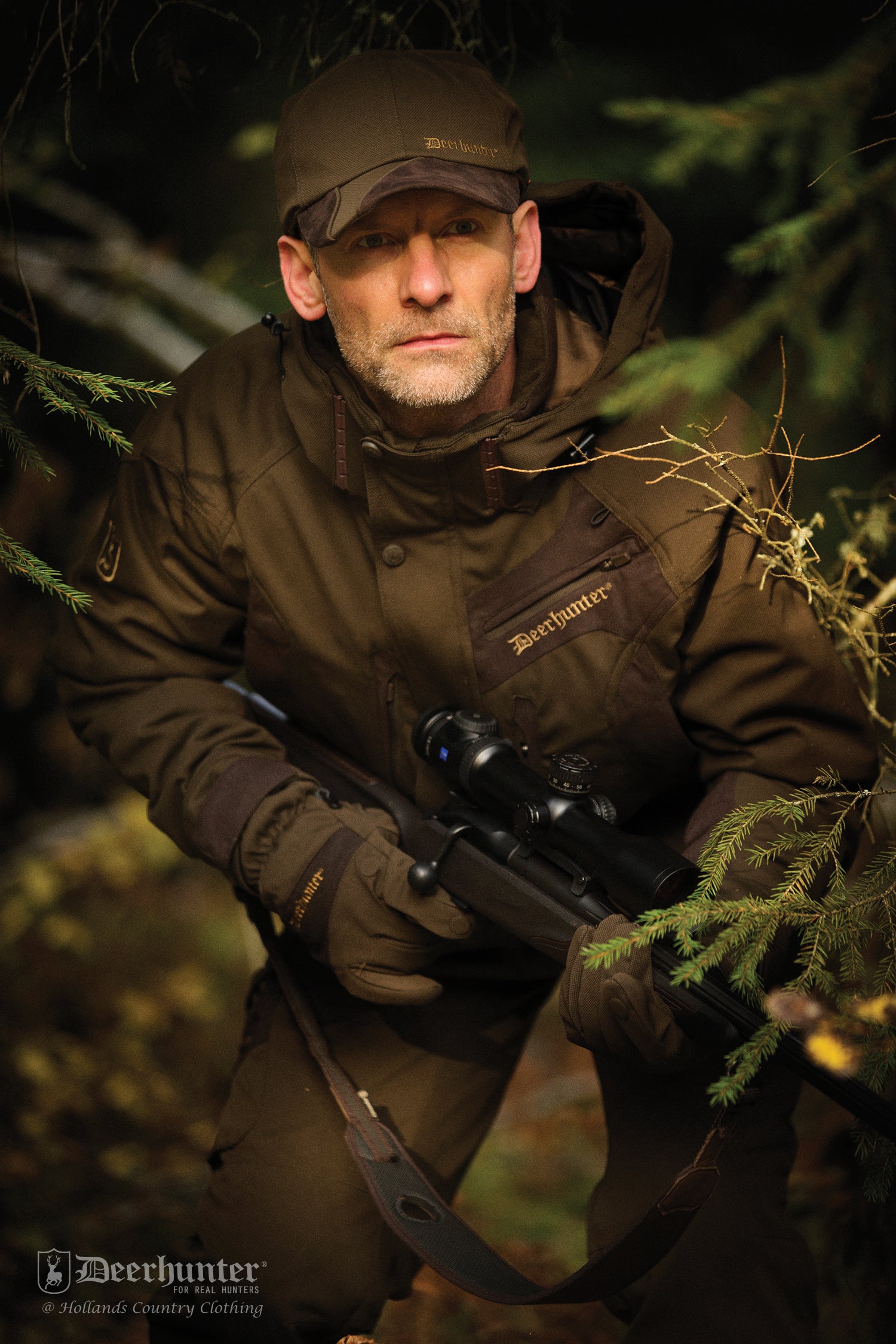 shooting with Muflon Jacket Art Green by Deerhunter