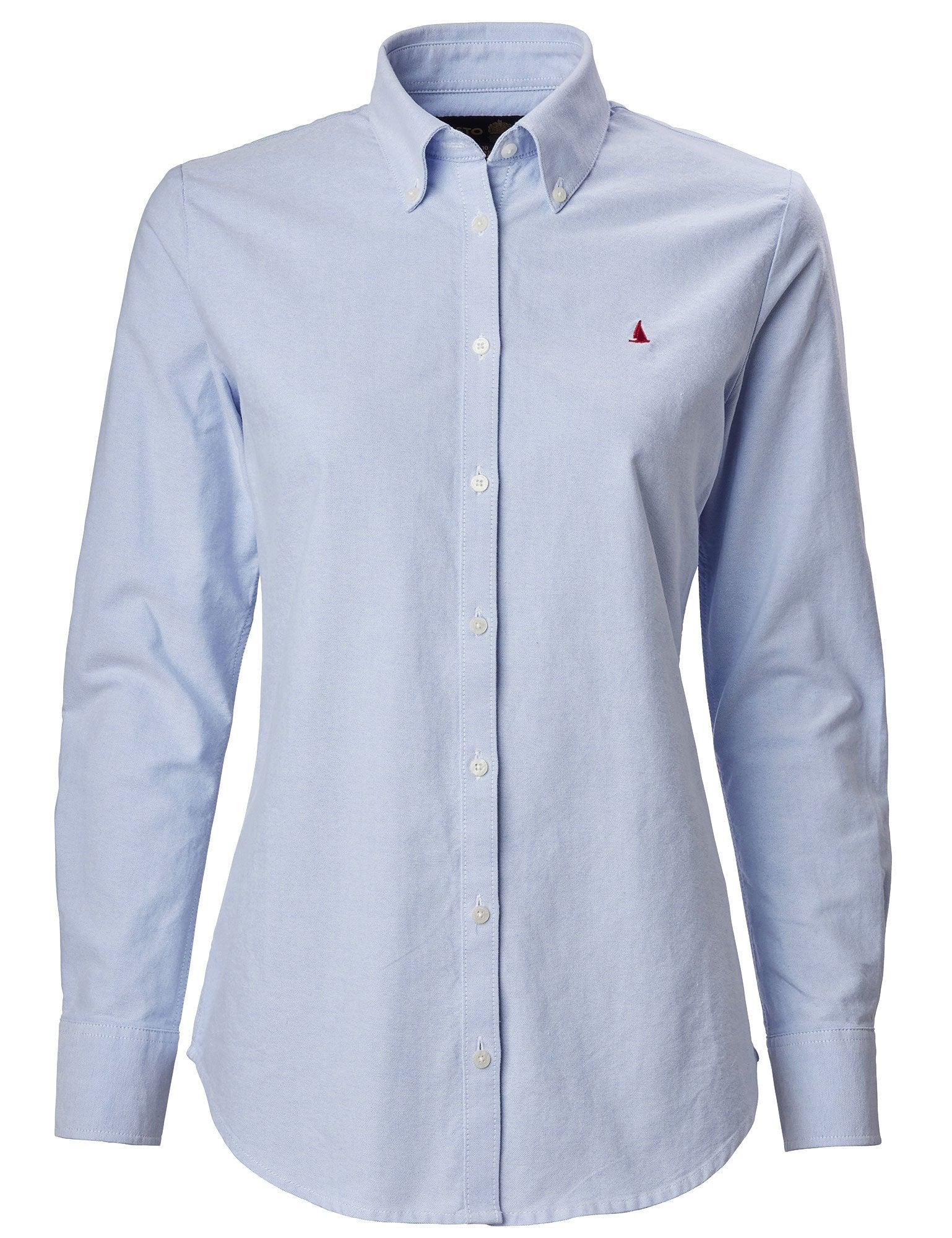 Pale Blue Musto Ladies Oxford Long Sleeve Shirt