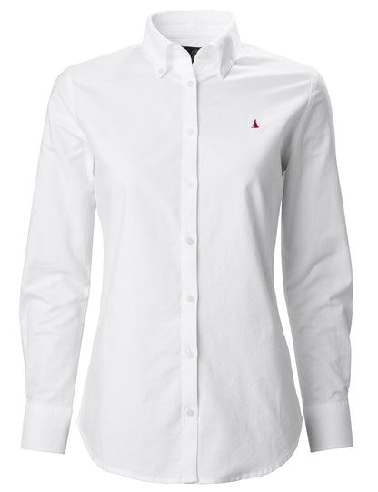 Bright White Musto Ladies Oxford Long Sleeve Shirt