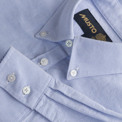 Musto Oxford cotton shirt in Pale Blue