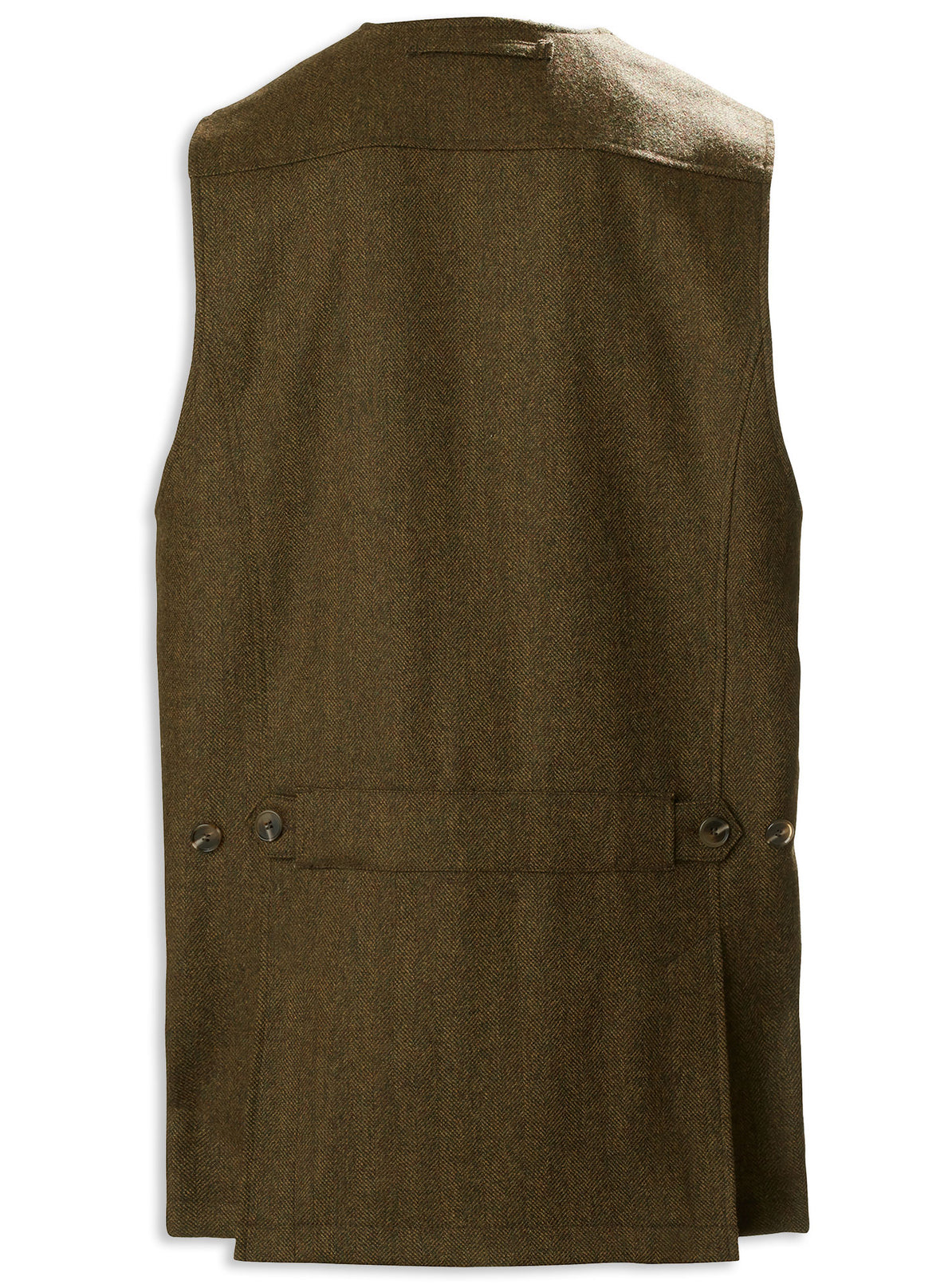 Back View Musto Stretch Technical Tweed Waistcoat