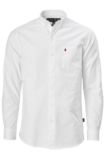 Musto Aiden Long Sleeve Oxford Shirt in White