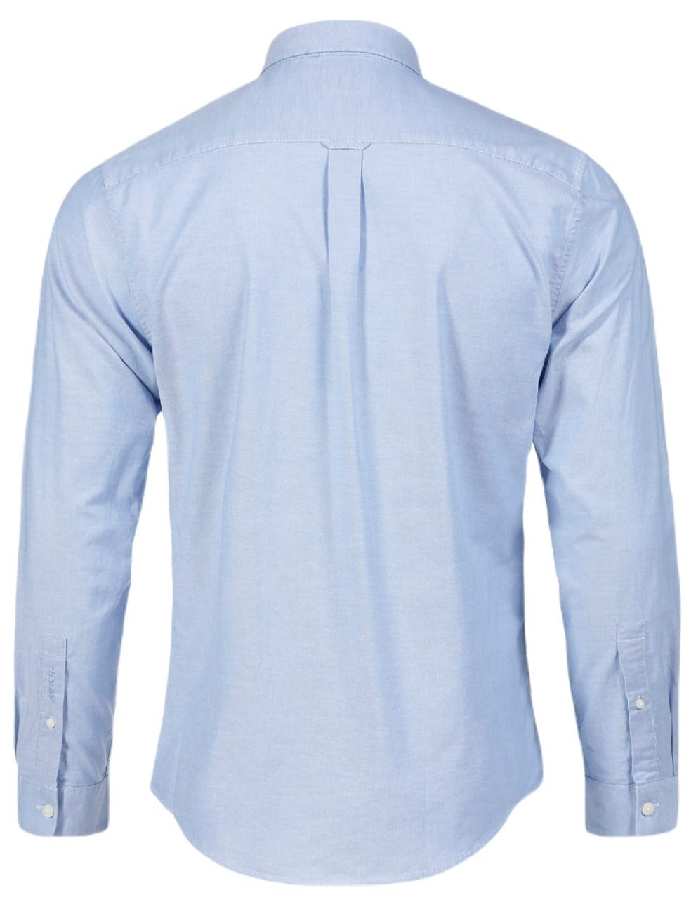 Musto Essentials Long Sleeve Oxford Shirt In Pale Blue 