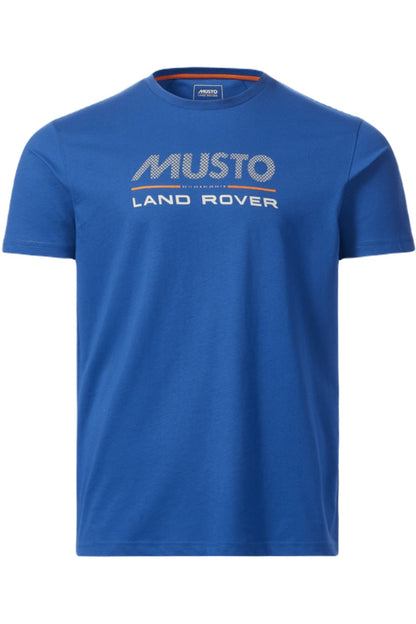 Musto Land Rover Logo Tee | Short Sleeve In Racer Blue 