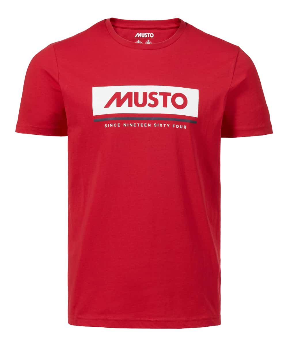 Musto Marina Logo T-shirt in True Red