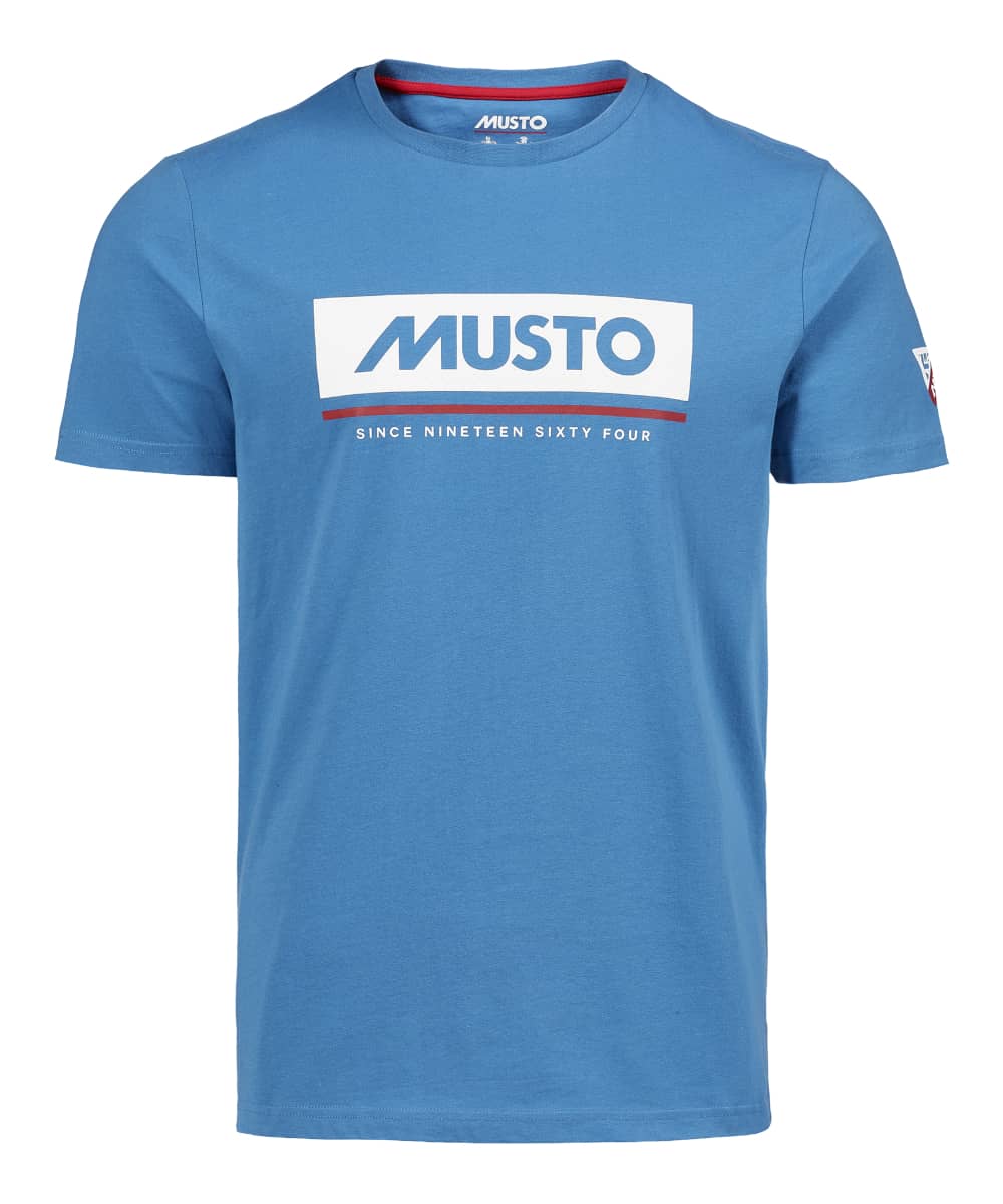 Musto Marina Logo T-shirt in Vallarta Blue