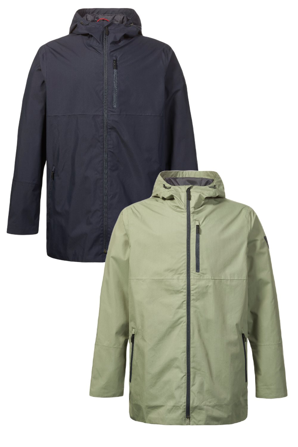 Musto Marina Rain Mac In Navy and Sea Spray 