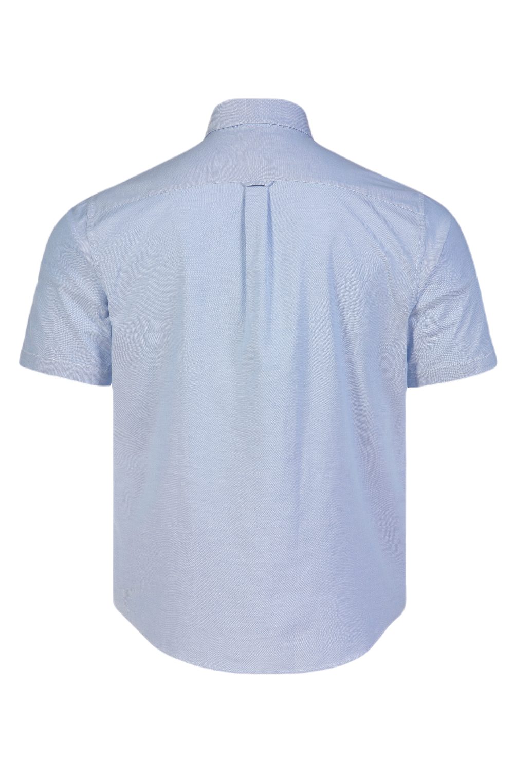 Musto Men Essential Short Sleeve Oxford Shirt in Pale Blue