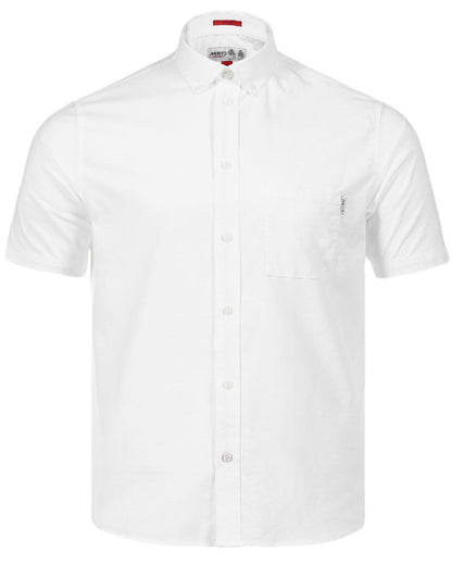 Musto Men Essential Short Sleeve Oxford Shirt in White