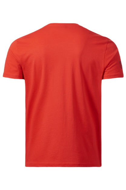 Musto Mens 64 Channel T-Shirt in Red/Blue