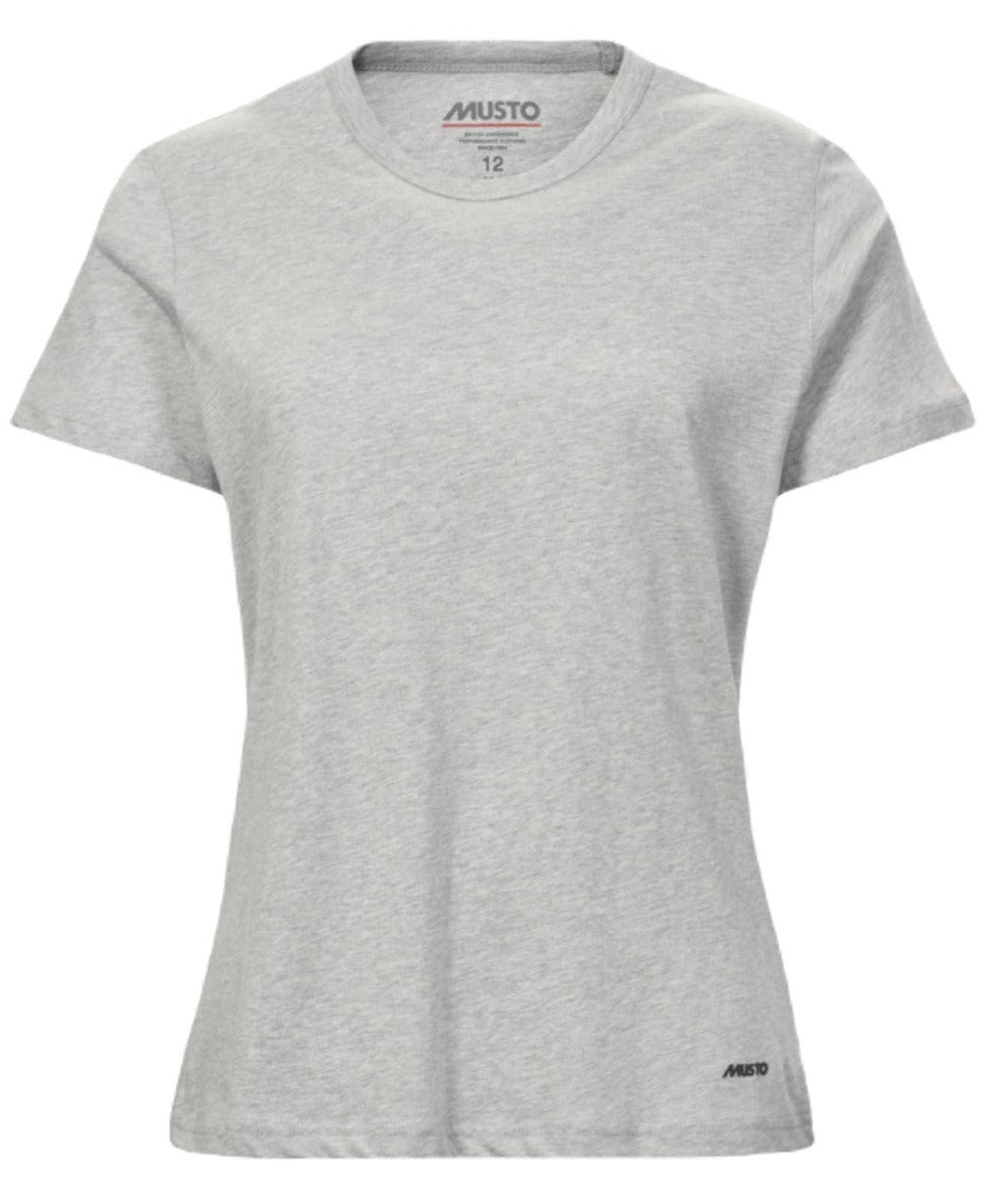 Musto Womens Essentials T-Shirt In Grey Melange 