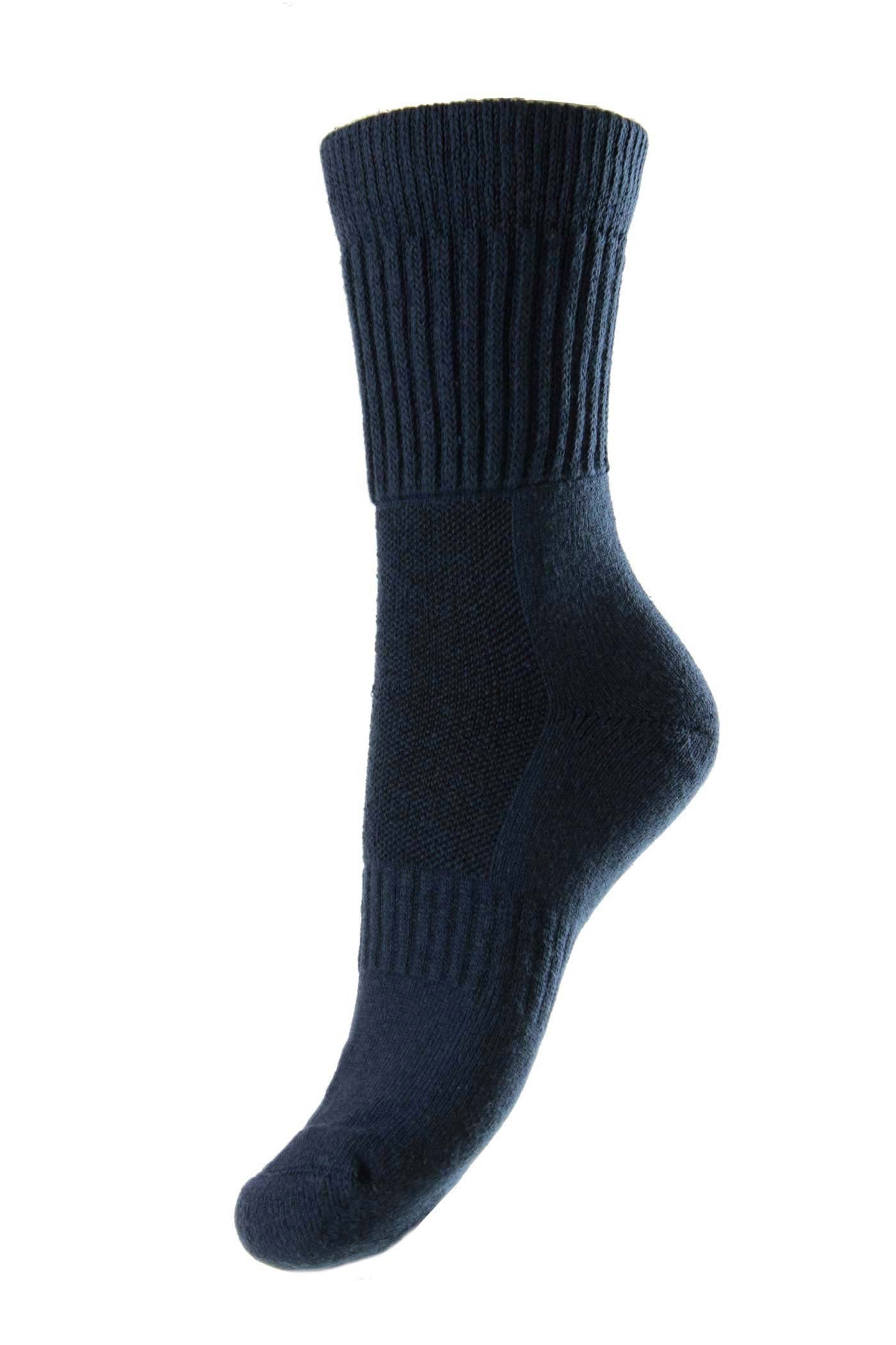 Navy HJ Hall Garden Sock  