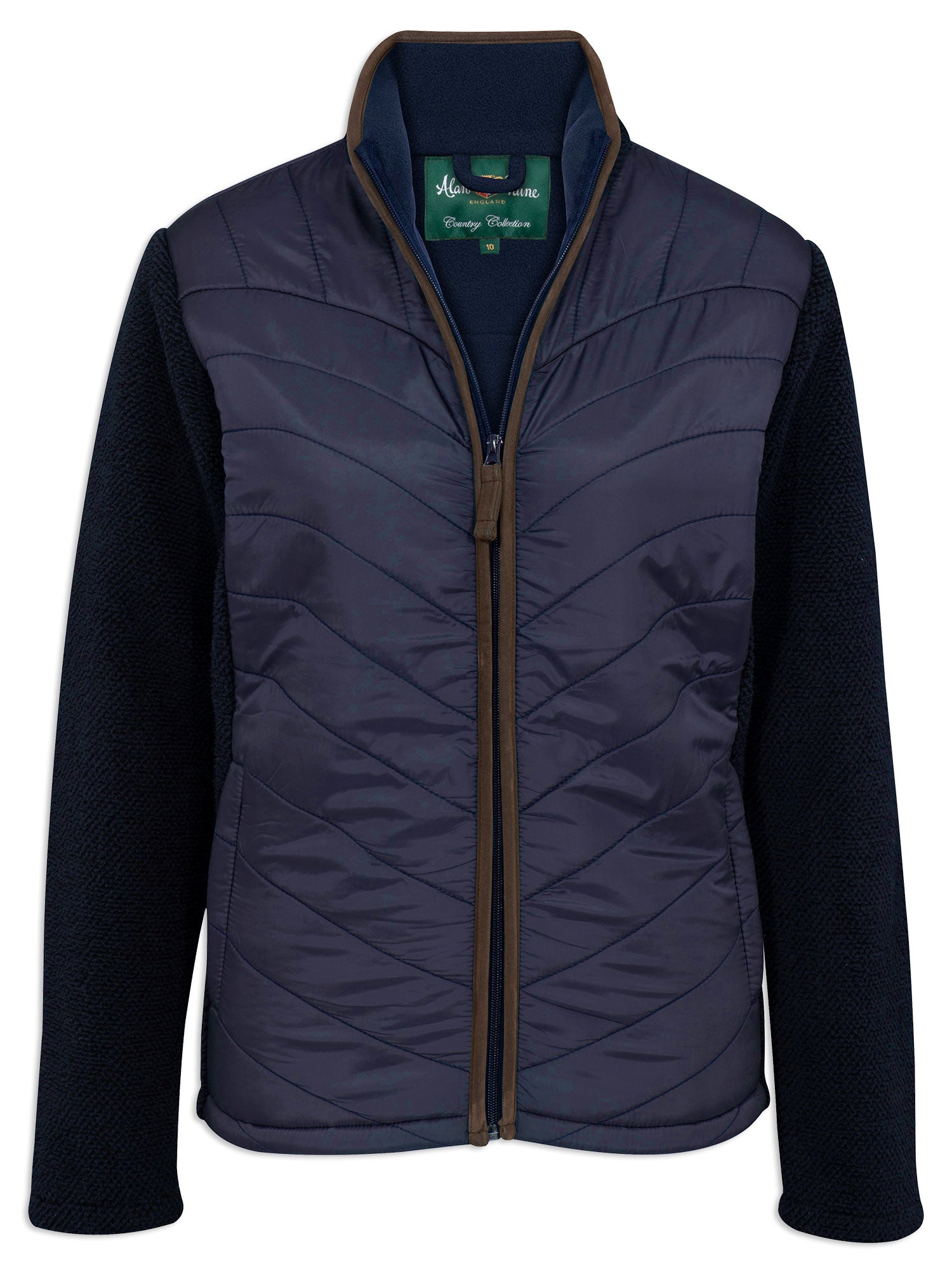 Dark Navy Alan Paine Ladies Highshore Quilted Jacket