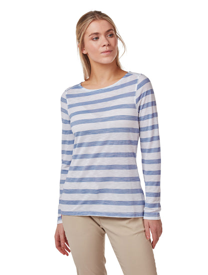 Paradise Blue Ladies NosiLife Erin Long Sleeve Top by Craghoppers
