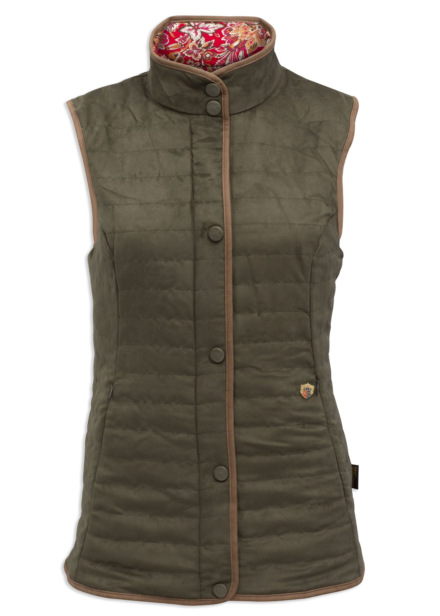 olive Alan Paine Felwell Quilted Gilet