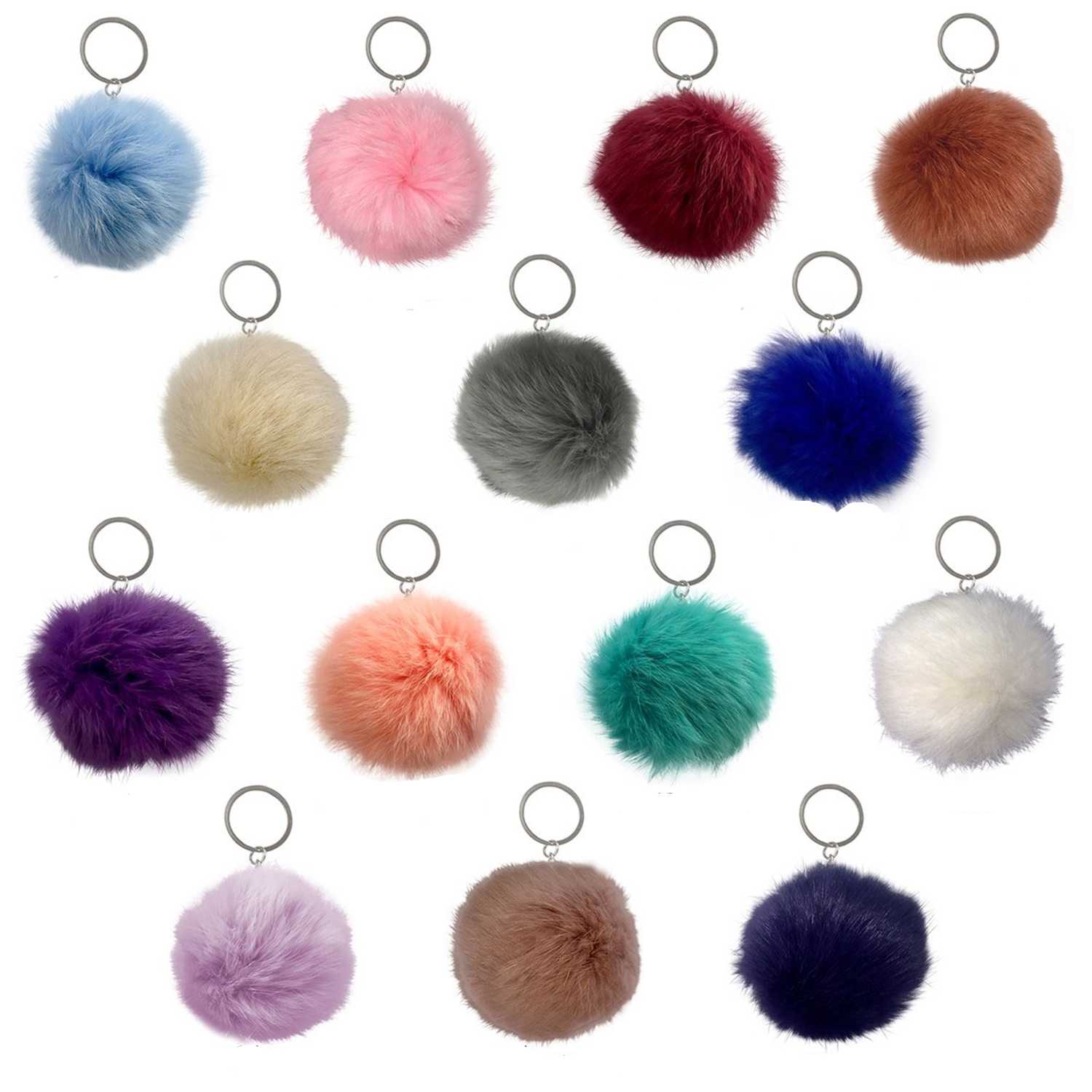 Pampeano Fur Pom Pom Keyring | Small