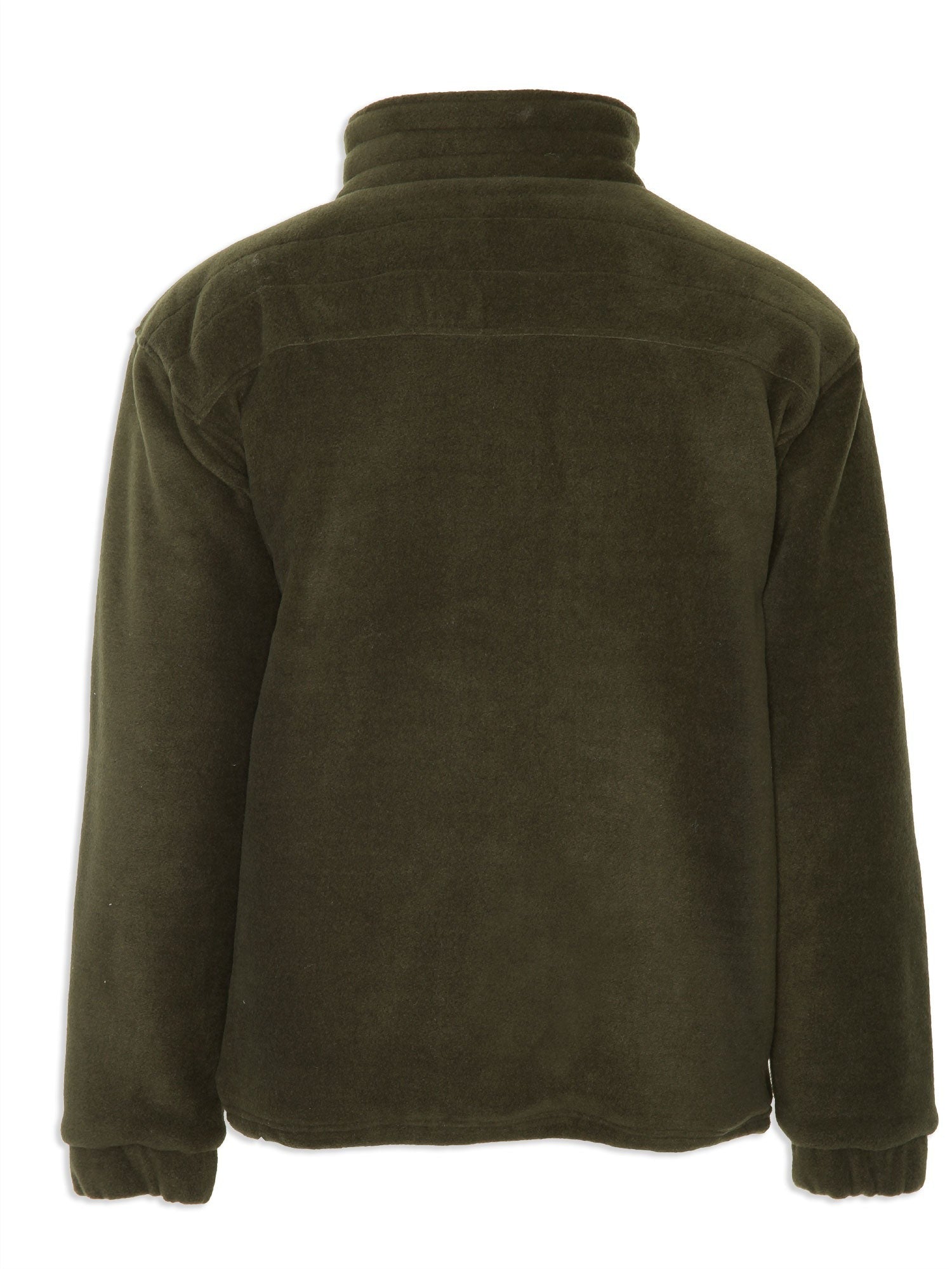 Back view Glen Lined Fleece Jacket from Champion in olive 