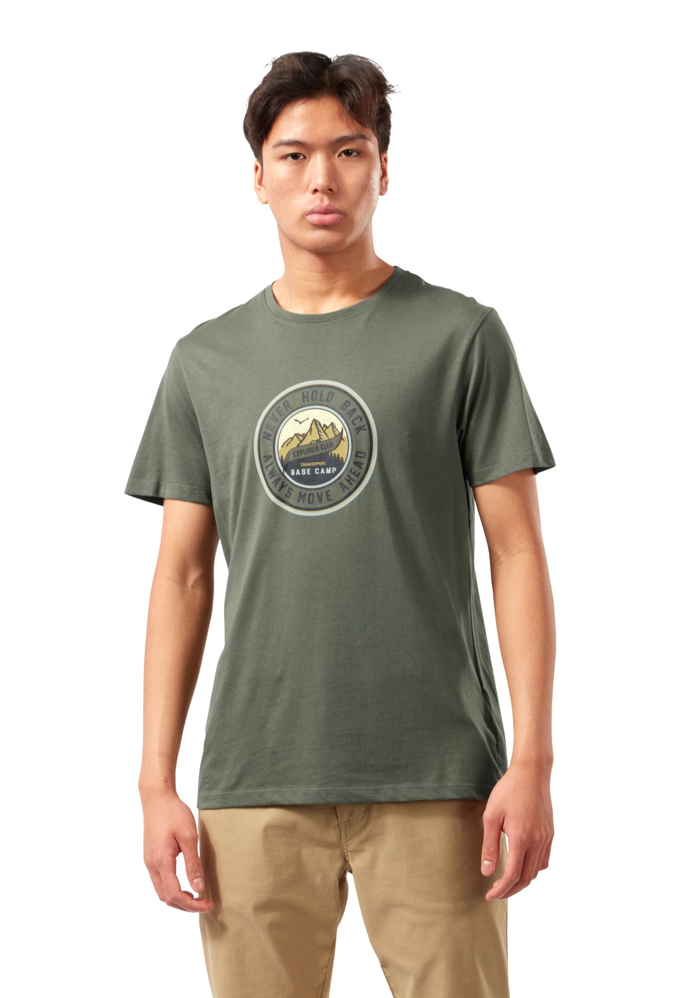 Parka Green Mightie Short Sleeve Cotton T-Shirt by Craghoppers 