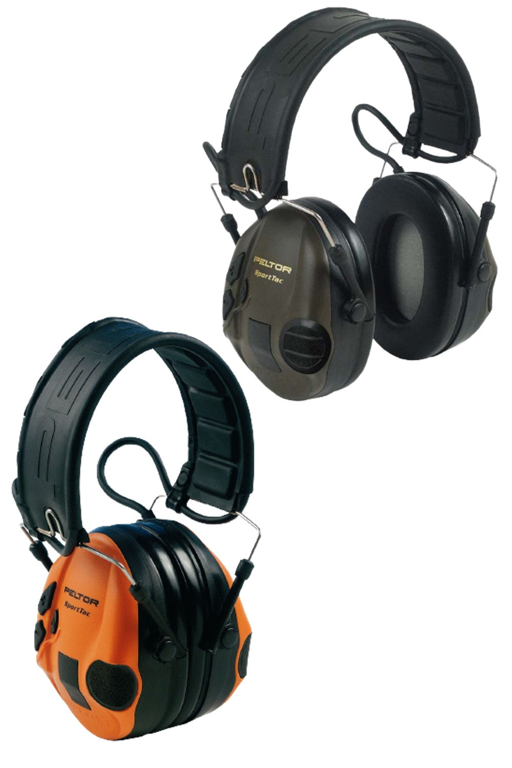 Peltor 3M SportTac Electronic Hearing Protection In Green and Orange