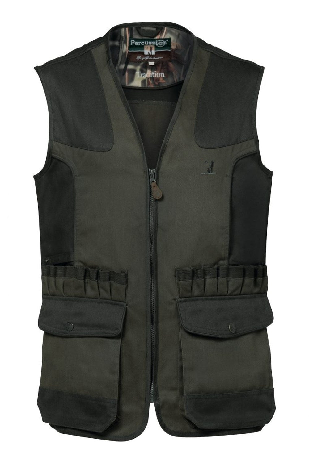 Percussion Tradition Hunting Gilet Vest in Khaki. 1215