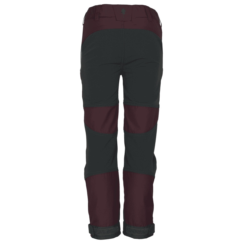 Pinewood Childrens Caribou TC Trousers in Plum/Dark Anthracite - Back
