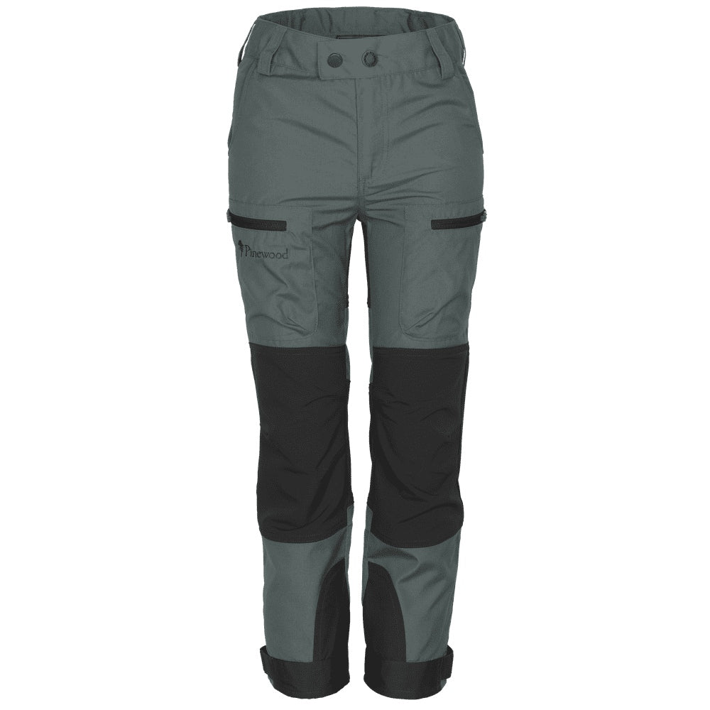 Pinewood Childrens Caribou TC Trousers in Storm Blue/Dark Anthracite - Front