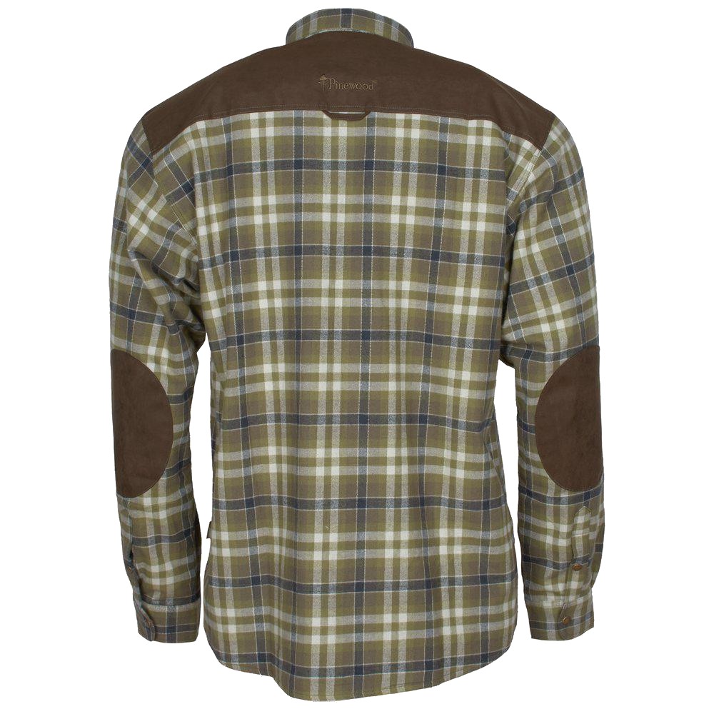Pinewood Mens Douglas Shirt in Heather Olive/Light Khaki
