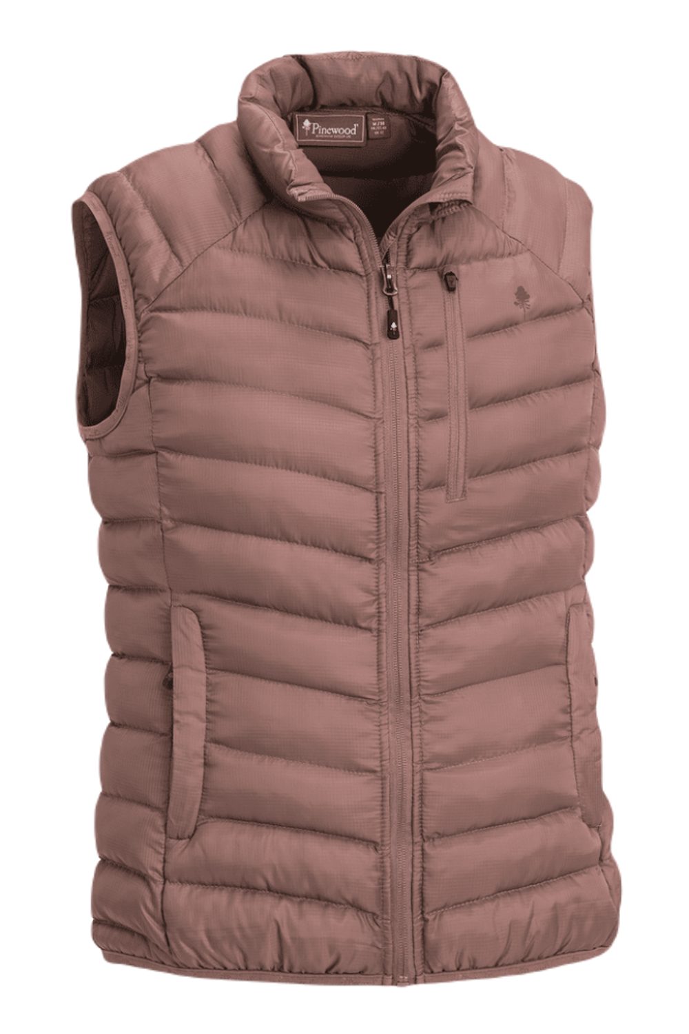 Pinewood Womens Abisko Insulation Vest in Marron Rose