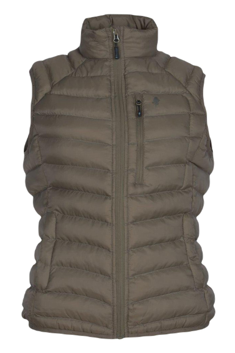 Pinewood Womens Abisko Insulation Vest in Dark Mole Brown