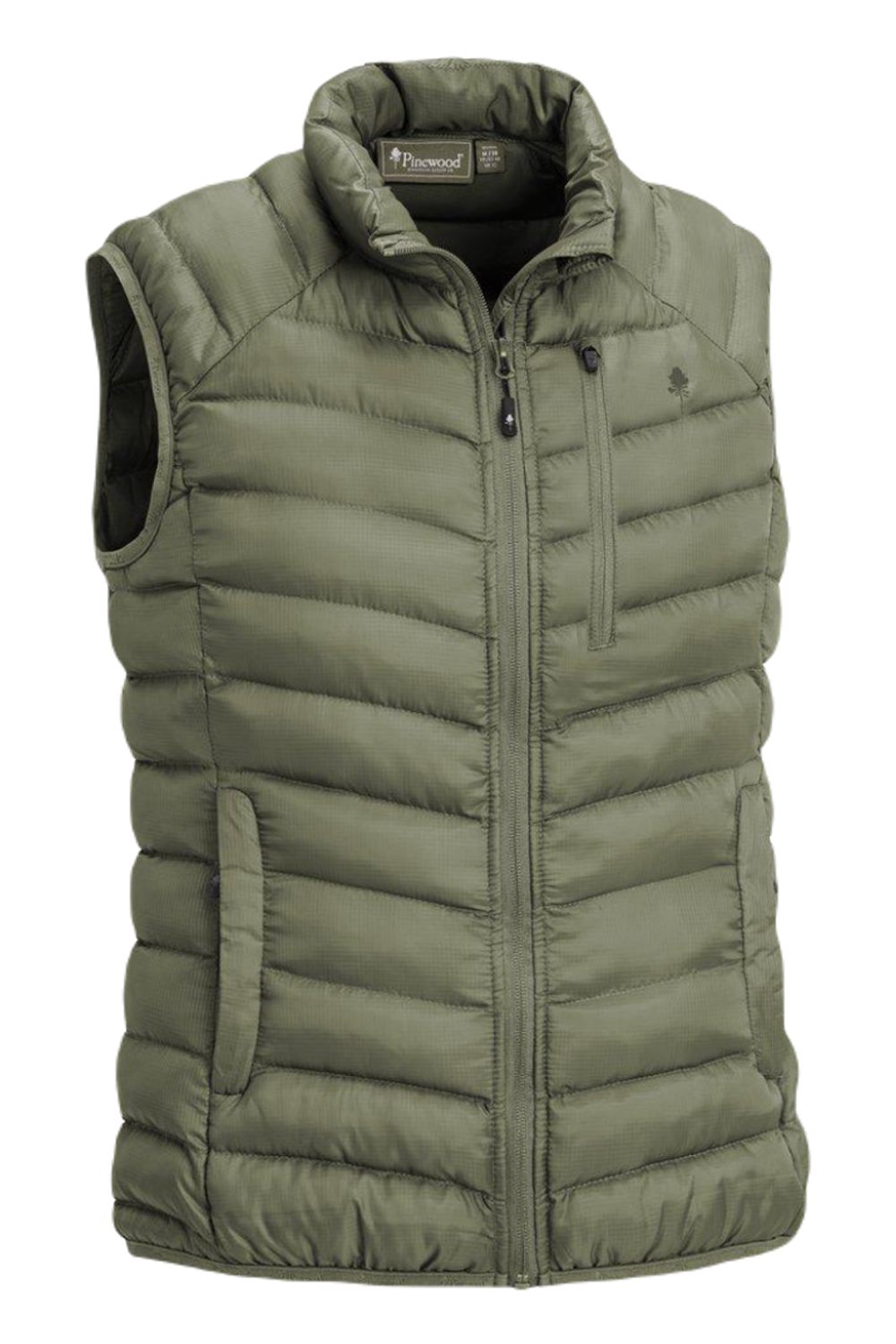 Pinewood Womens Abisko Insulation Vest in Clover Green