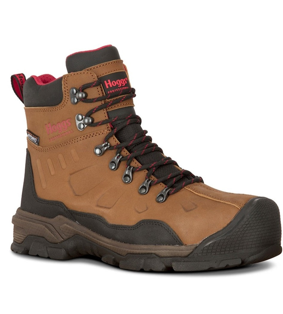 Hoggs of Fife Poseidon S3 Safety Lace-Up Boot in Tan Nubuck 